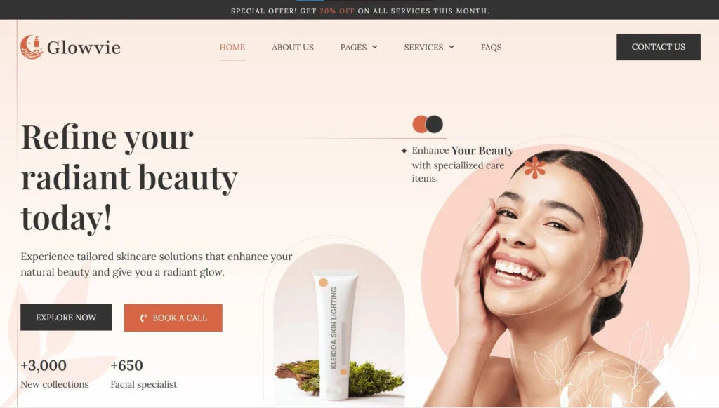 Beauty Cream Store Development Project