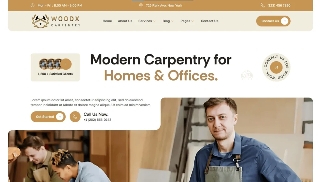 Carpenter Website Development Project