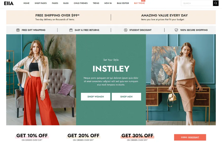 E-commerce website design for small businesses showing product listings, secure checkout, and user-friendly interface